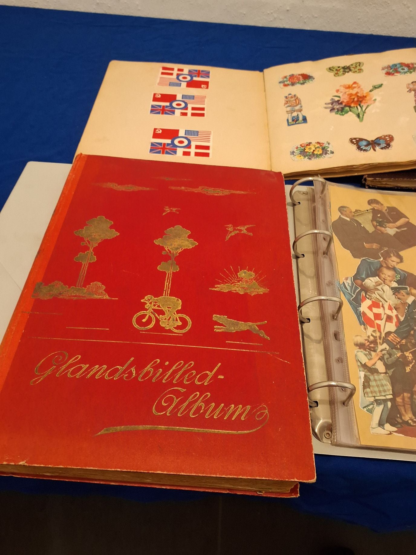 6 hæfter med retro glansbilleder